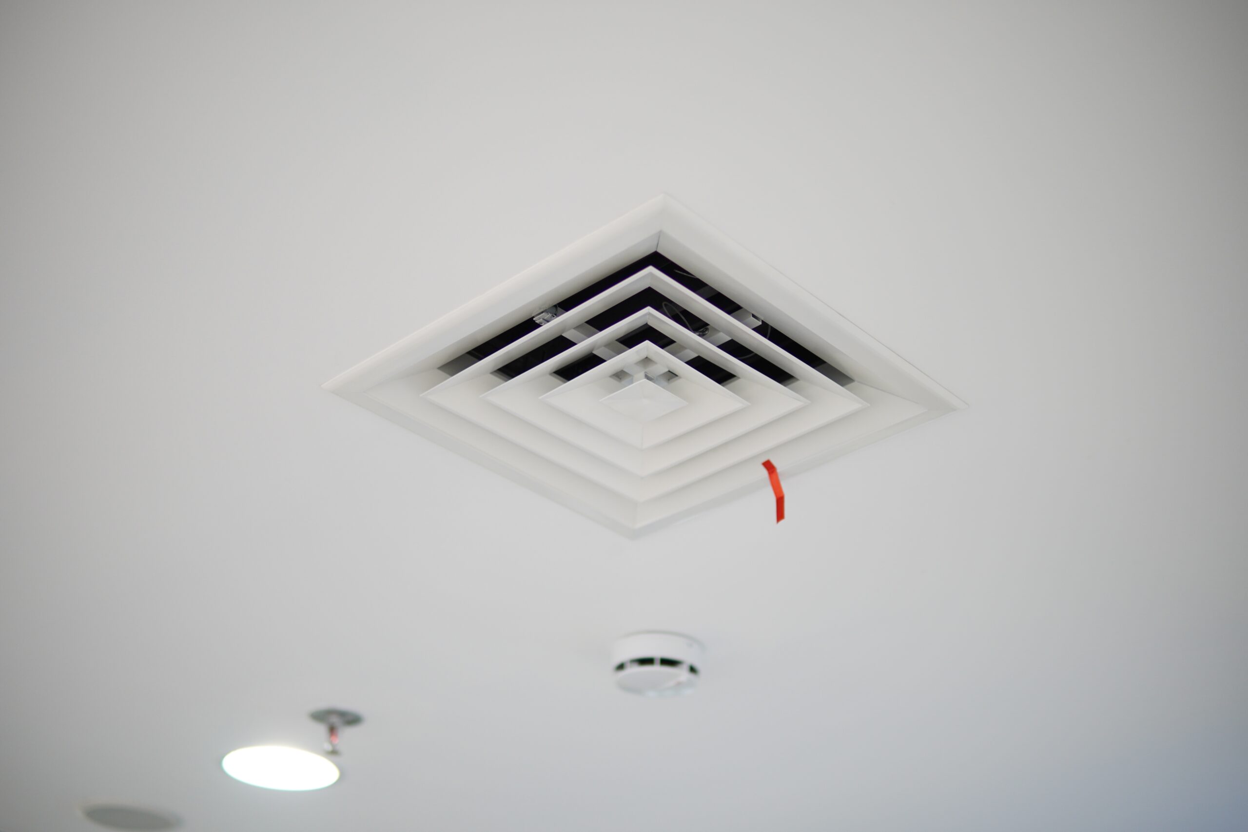 HVAC Diffusers on the top of ceiling