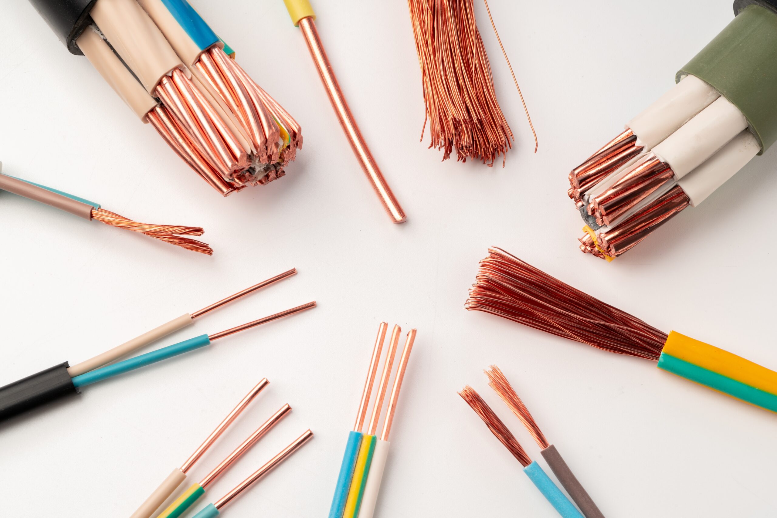 Various Copper Electrical Wires