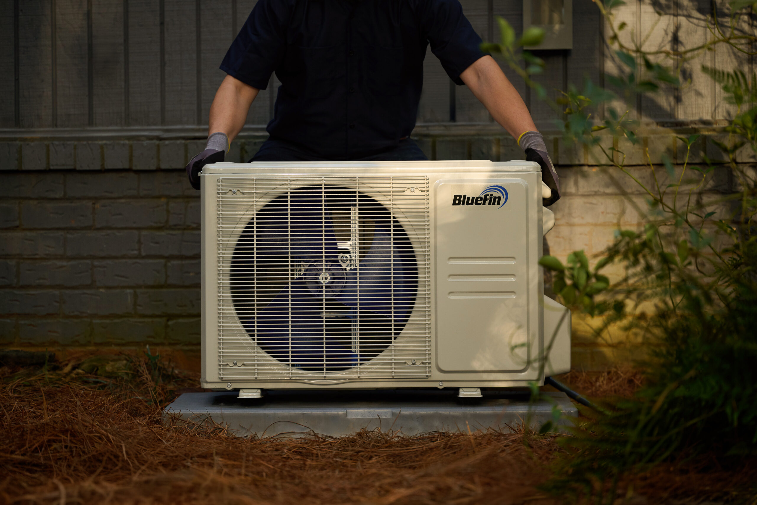TradeMaster Positioning a Mini-Split Air Conditioner and Heat Pump on an Equipment Pad