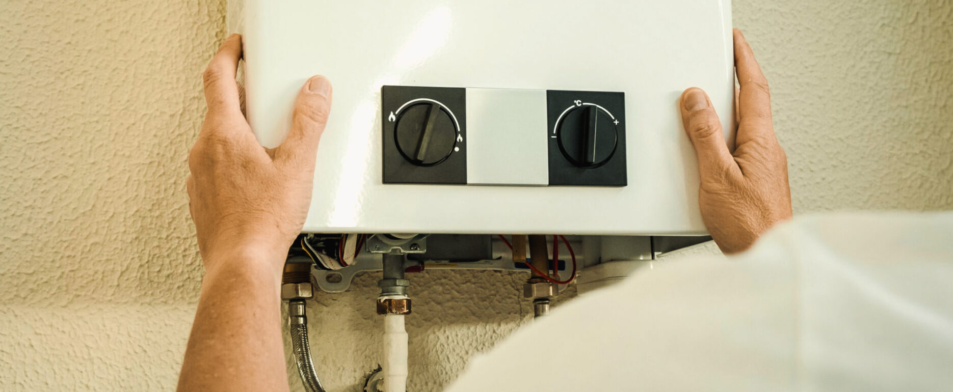 Mounting a modern tankless gas water heater