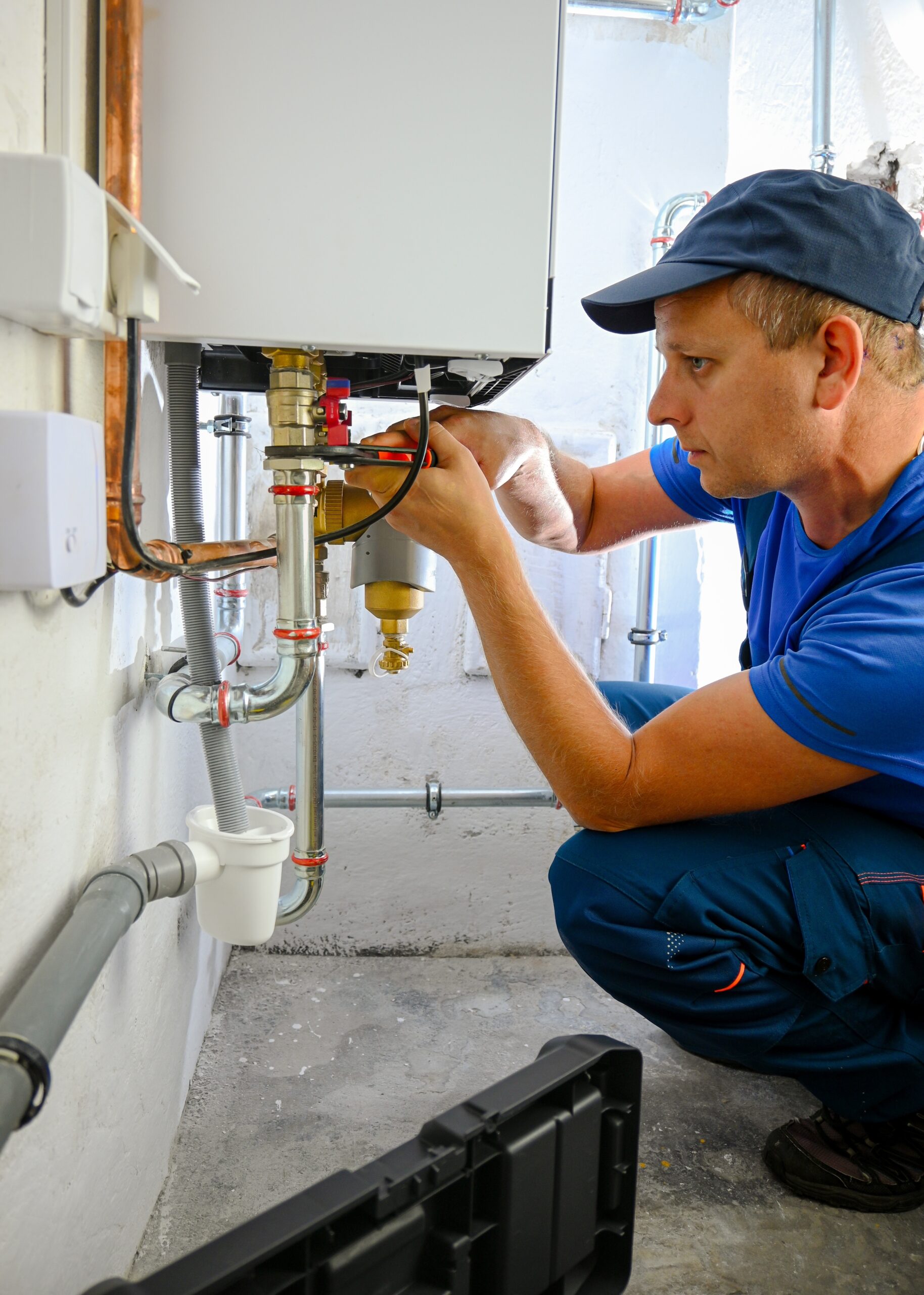 condensing boiler technician inspection